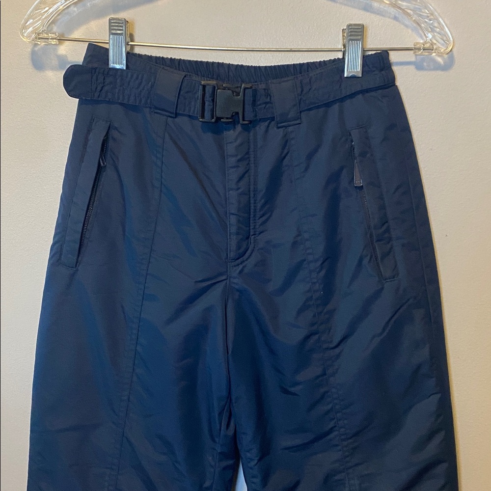 Columbia Snow Pants Kids 7-8 Blue Lined Insulated Winter Ski - Picture 3 of 15